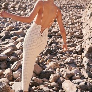 Free People Mallorca Fauxchet Sweater Midi